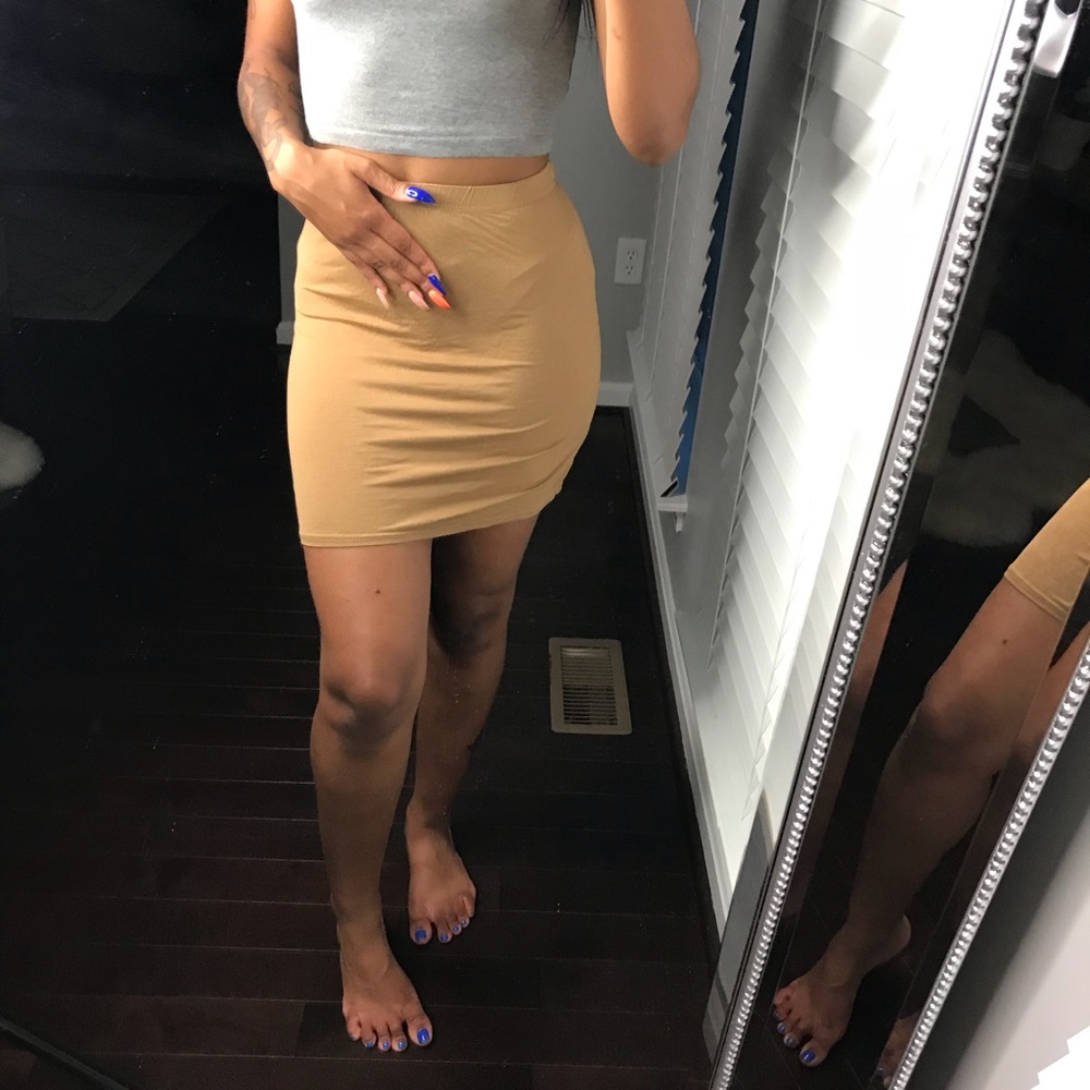 Camel Mini Skirt